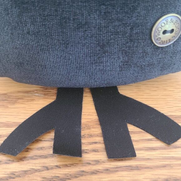 Woof & Poof Owl Décor Accent Pillow 2013 Collectible 9" Black Green - Picture 9 of 10